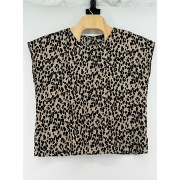 Halogen Tops - Halogen Women's XL Leopard‎ Print Cap Sleeve Top Blouse